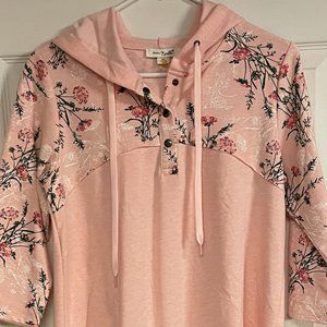 Simply Noelle Pink Hoodie Womens  Size xs NWOT